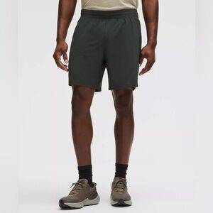 Lululemon Men’s Pace Breaker Shorts Olive Rainforest Green Size XXL 7” EUC